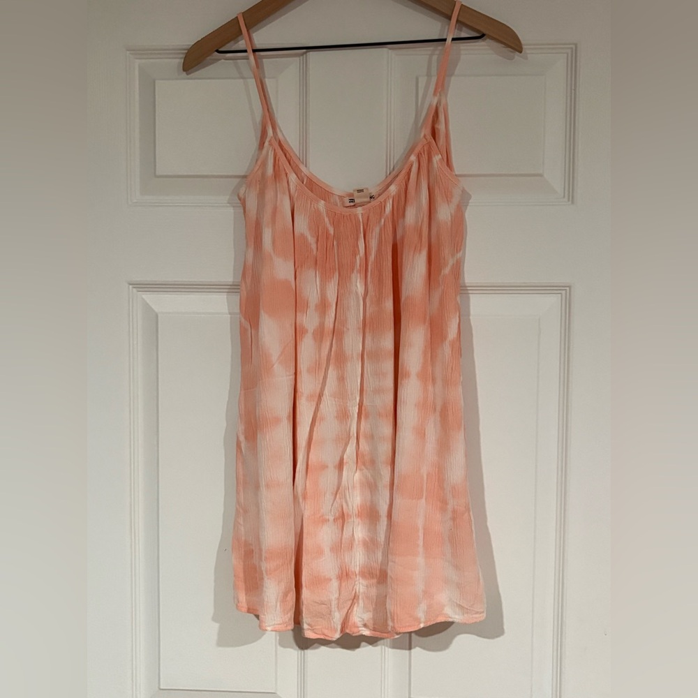 Billabong Coral and White Mini Dress
